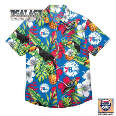 HOT Philadelphia 76ers NBA Floral Hawaiian Shirt