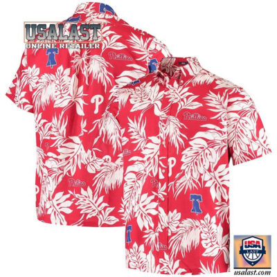 HOT Philadelphia Phillies Spooner Red Aloha Hawaiian Shirt