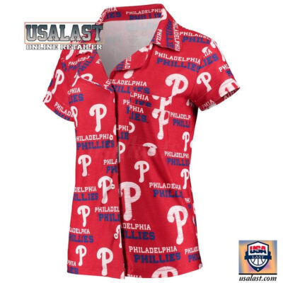 HOT Philadelphia Phillies Sport Red All Over Print Hawaiian Shirt