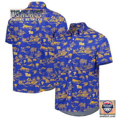 HOT Pittsburgh Panthers Spooner Royal Performance Hawaiian Shirt