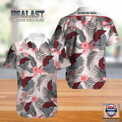HOT Portland Trail Blazers Flower Graphic Hawaiian Shirt