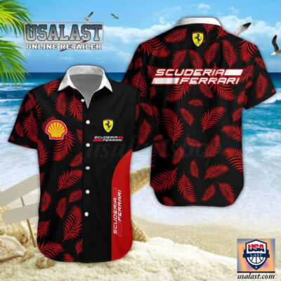HOT Scuderia Ferrari Short Sleeve Hawaii Shirt