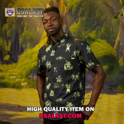 HOT Shrek Orge Fight Short Sleeve Hawaiian Shirt