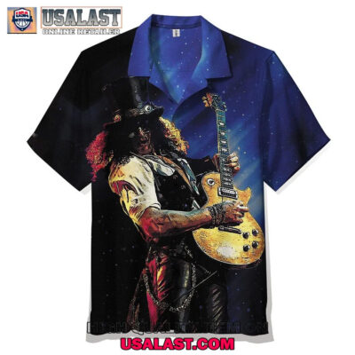 HOT Slash And Guitar Unisex Hawaiian Shirt