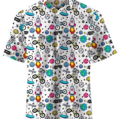 HOT Space Ride Ultra Lightweight Short Sleeves Hawaiian Shirt