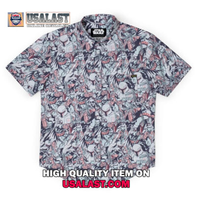 HOT Star Wars Galactic Bounty Short Sleeve Hawaiian Shirt