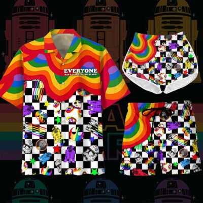 HOT Star Wars LGBT Pride Hawaiian Shirt And Short