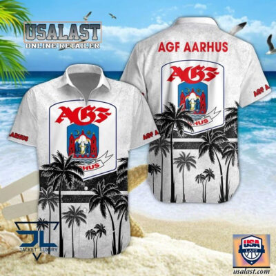 HOT Superliga AGF Fodbold Tropical Hawaiian Shirt