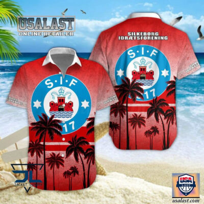 HOT Superliga Silkeborg IF Tropical Hawaiian Shirt
