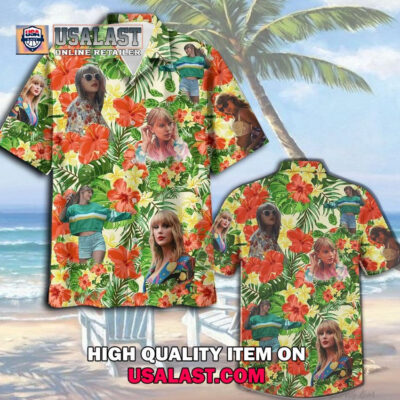 HOT Taylor Swift Tropical Leaves Hawaiian Shirt Gift For Fans