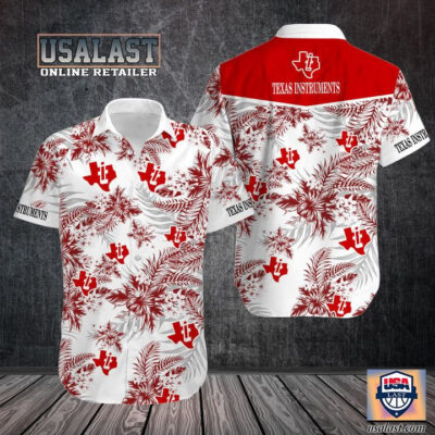HOT Texas Instruments Tropical Hawaiian Shirt