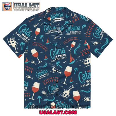 HOT The Catalina Wine Mixer Short Sleeve Hawaiian Shirt
