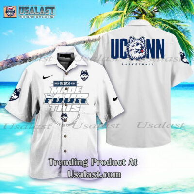 HOT Uconn Huskies NCAA 2023 Basketball Champions White Hawaiian Shirt