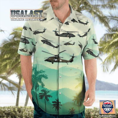 HOT US Army Sikorsky UH-60 Black Hawk Aloha Hawaiian Shirt