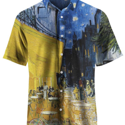 HOT Van Gogh Clock Ultra Lightweight Short Sleeves Shirt