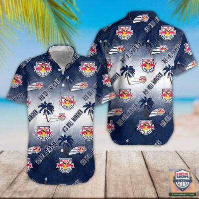EHC Red Bull Munchen Short Sleeve Hawaiian Shirt