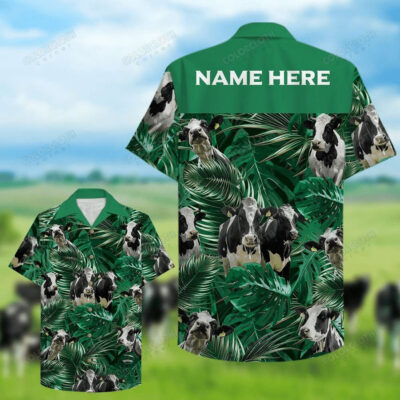 Farmer Cow Dairy Cattle Custom Hawaiian Shirt – K170921