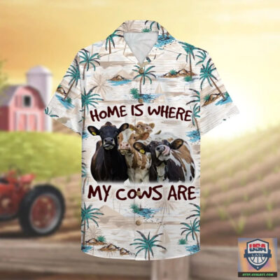 Farmer Home Is Where My Cows Are Hawaiian Shirt