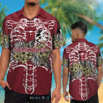 Florida State Seminoles Skeleton Tropical Hawaiian Shirt