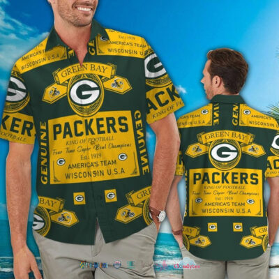 Green Bay Packers King Of Football America’s Team Hawaiian Shirt