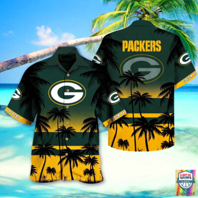 Green Bay Packers NFL Hawaiian Shirt Beach Short