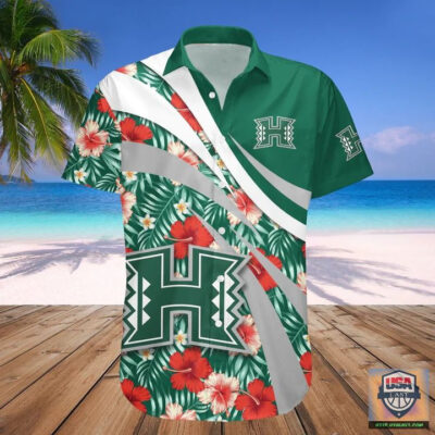 Hawaii Rainbow Warriors Hibiscus Sport Hawaiian Shirt