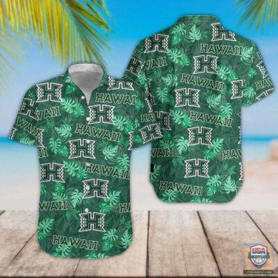 Hawaii Rainbow Warriors Logo Pattern Hawaiian Shirt