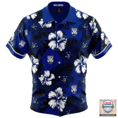 Canterbury Bulldogs Hibiscus Hawaiian Shirt