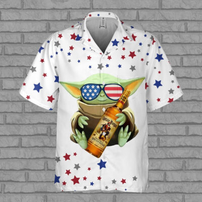Captain Morgan Baby Yoda Hawaiian Shirt