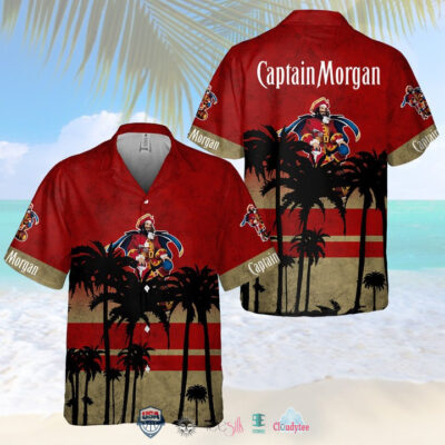 Captain Morgan Sunset Hawaiian Shirt