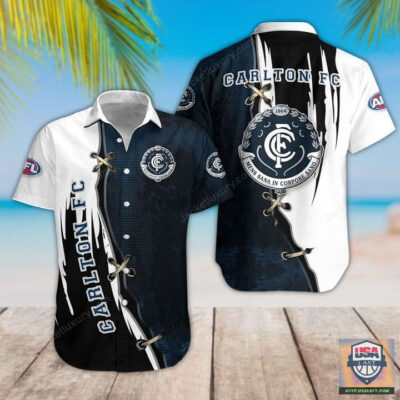 Carlton Football Club AFL Vintage Hawaiian Shirt