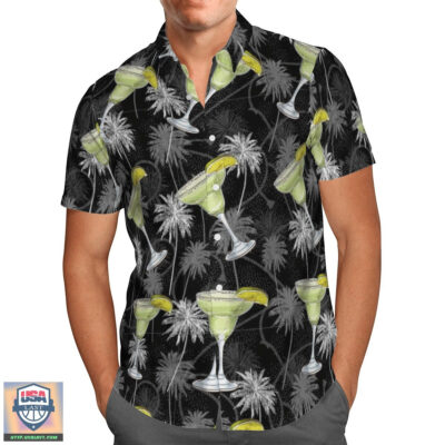 Margarita Cocktail Hawaiian Shirts Summer Short