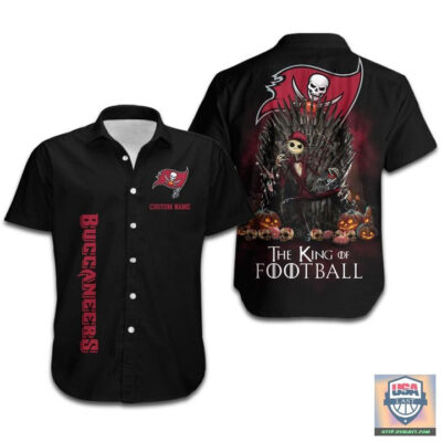 Tampa Bay Buccaneers The King Of Football Custom Name Hawaiian Shirt